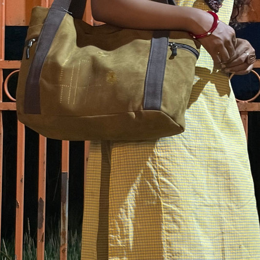 Premium Suede Laptop Tote Bag