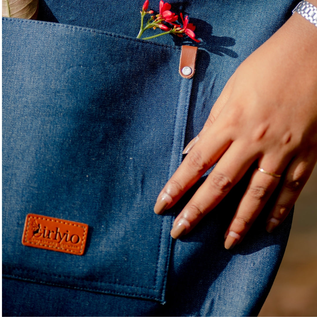 Denim Luxe Stylish Leather Bag