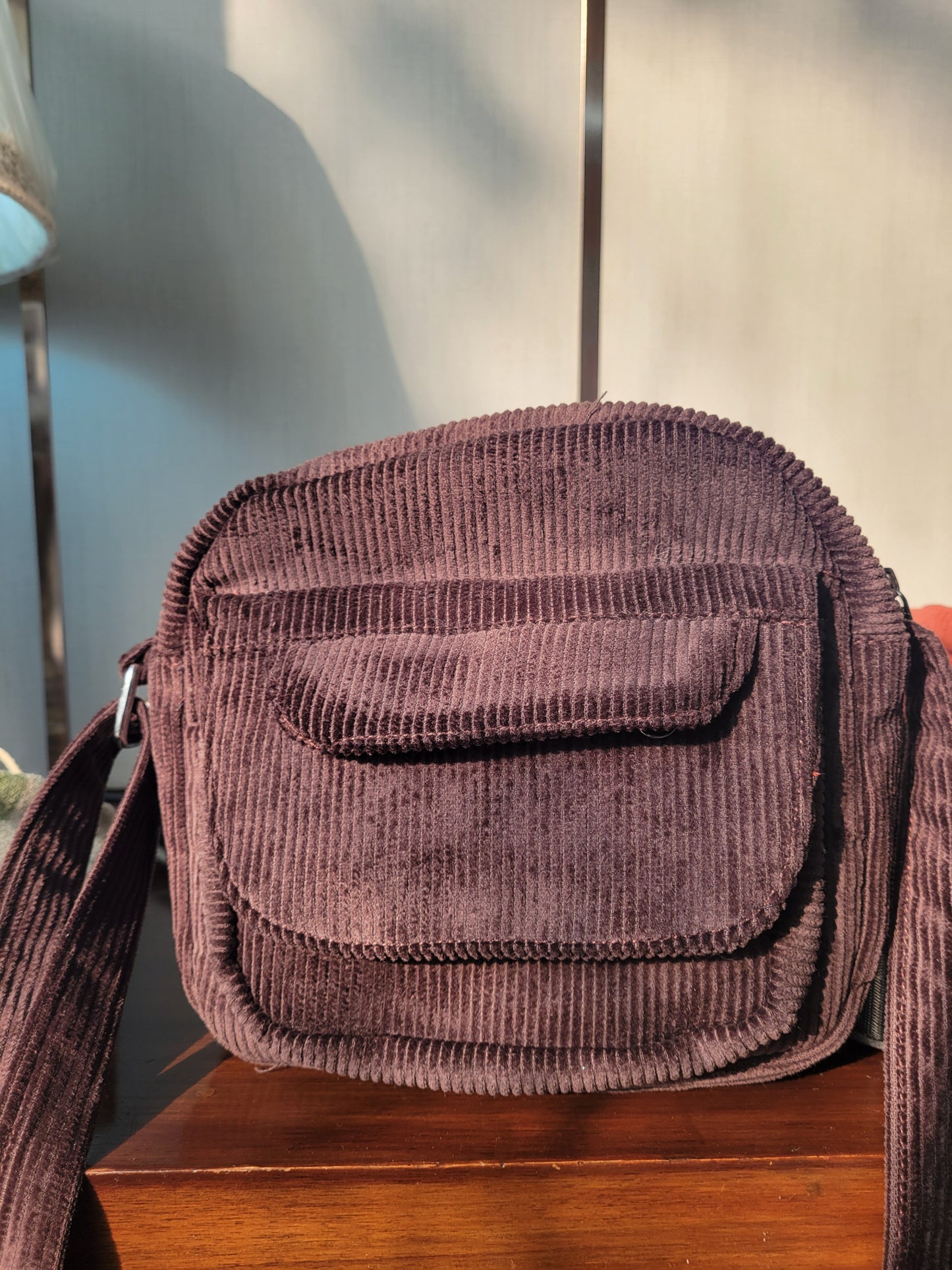 Stylish Corduroy Mini Bag