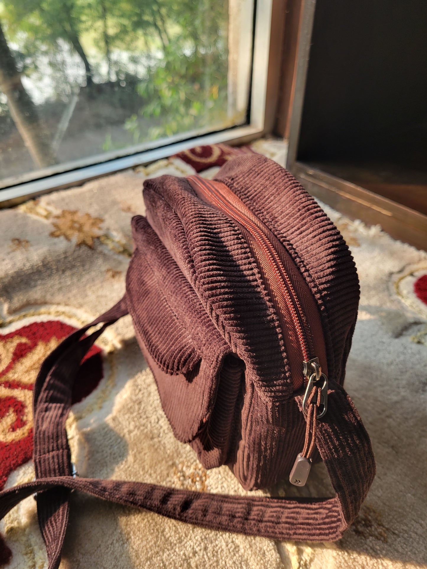Stylish Corduroy Mini Bag
