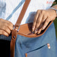 Denim Luxe Stylish Leather Bag