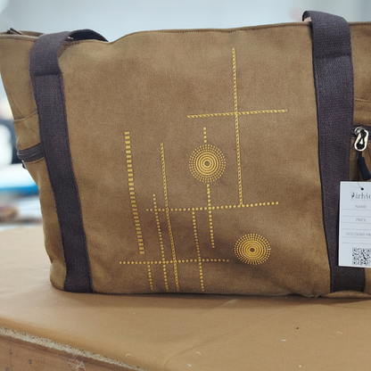Premium Suede Laptop Tote Bag