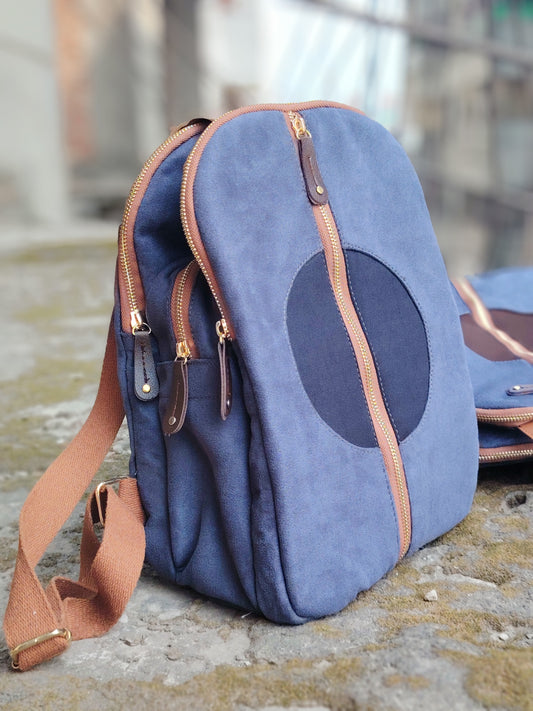 Bag pack Velvet fabric