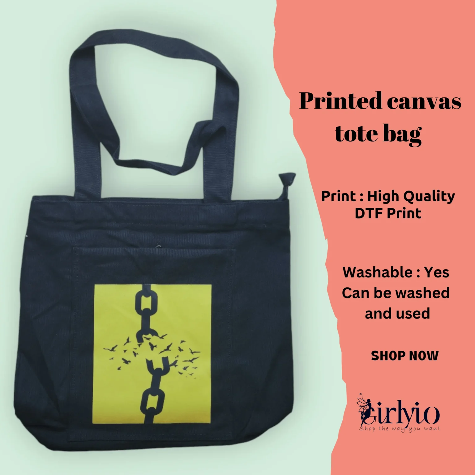 premium quality Printed Canvas Tote Bag premium quality printed canvas tote bag price in bangladesh Design 13 Printed Canvas Tote Bag Printed Canvas Tote Bag_girlyio.com