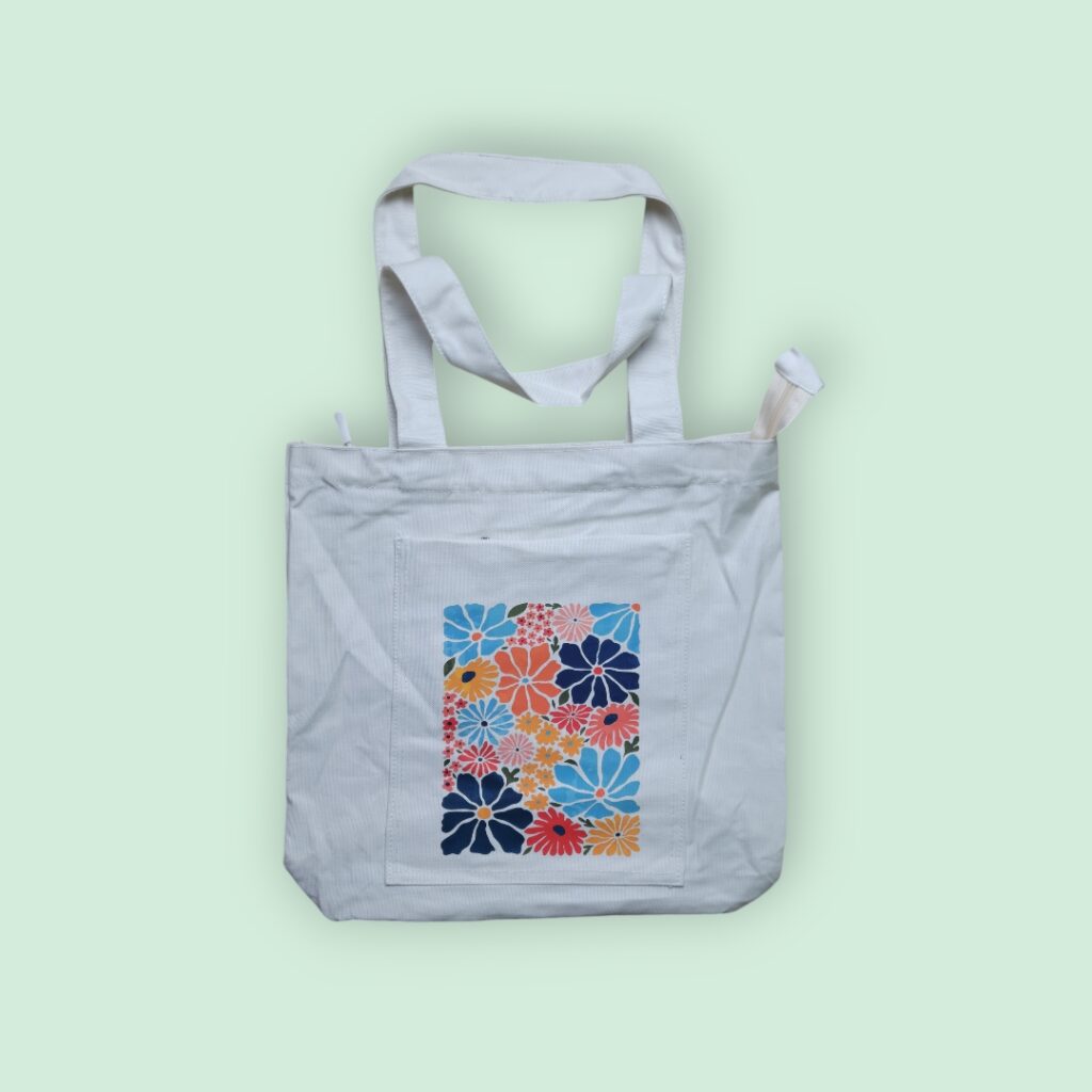 Printed Canvas Tote Bag