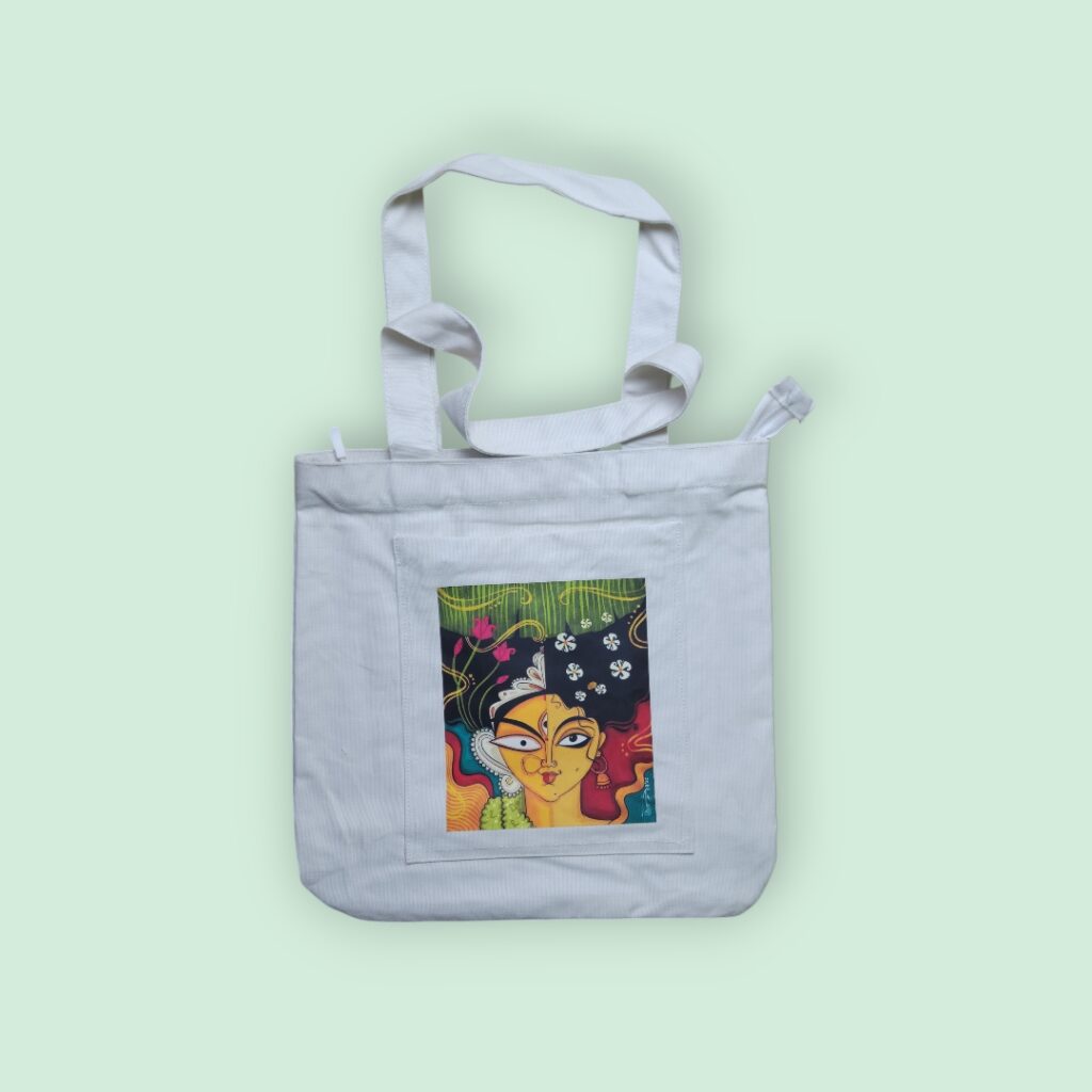 Printed Canvas Tote Bag