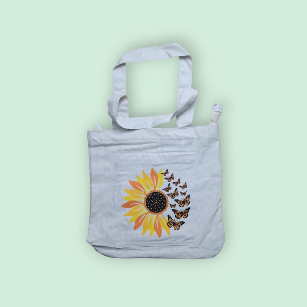 Printed Canvas Tote Bag_girlyio.com