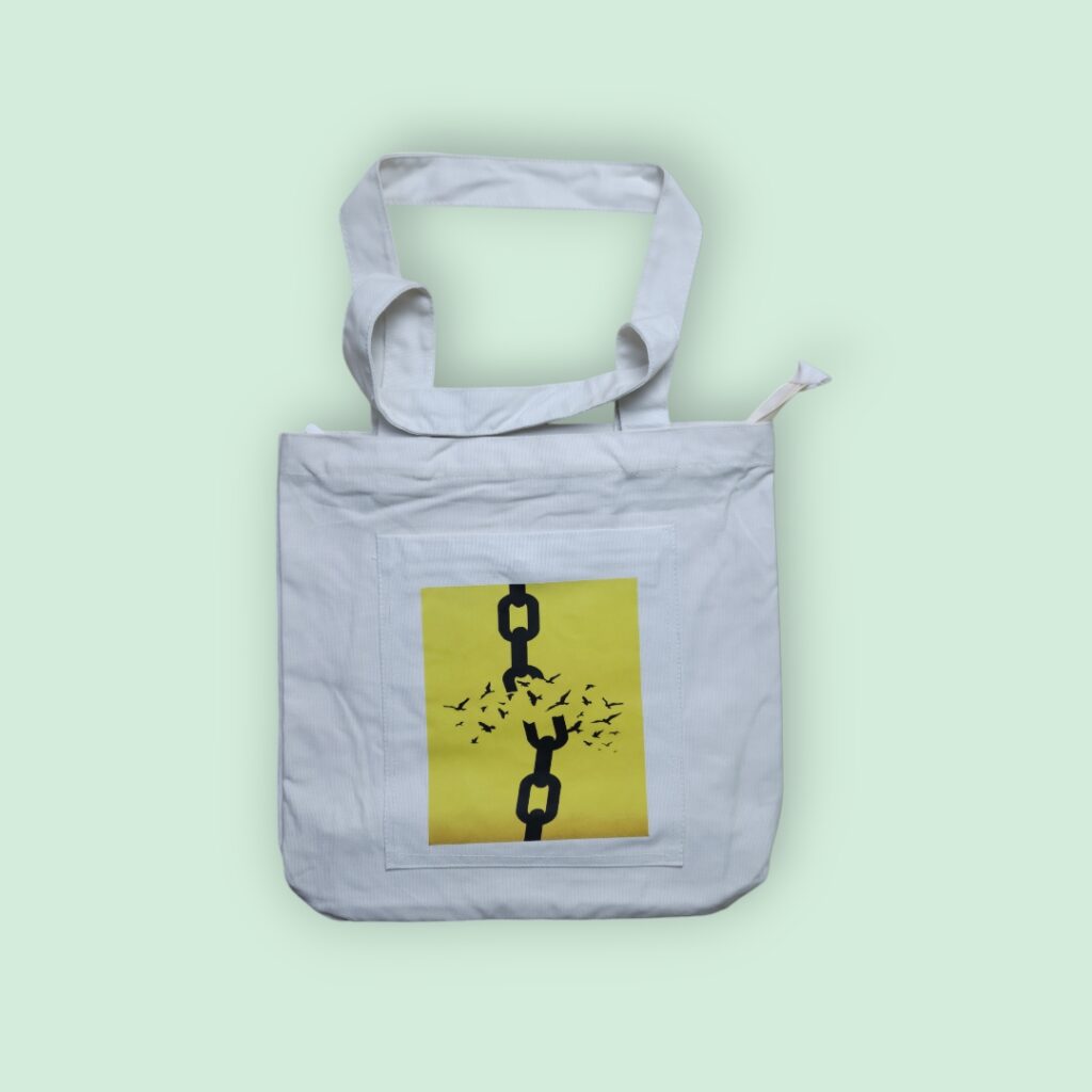 Printed Canvas Tote Bag