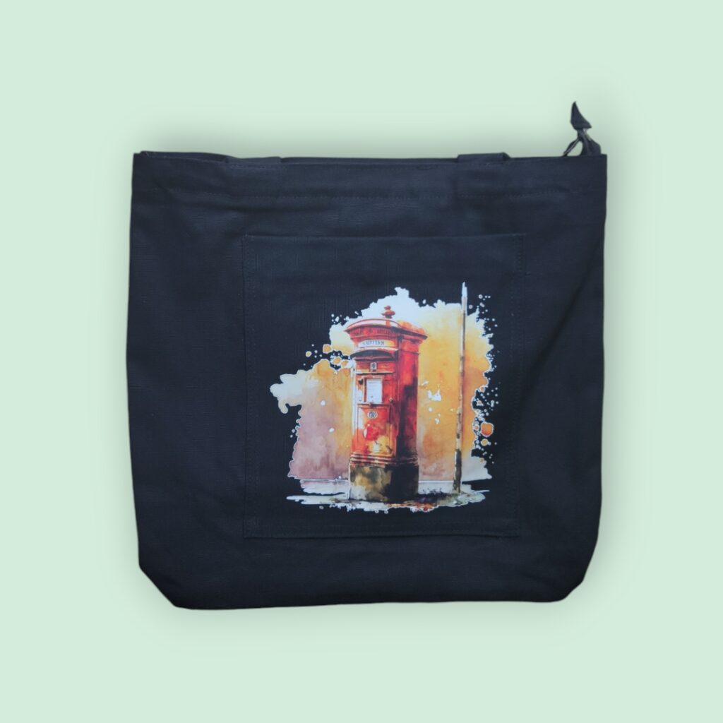 Printed Canvas Tote Bag