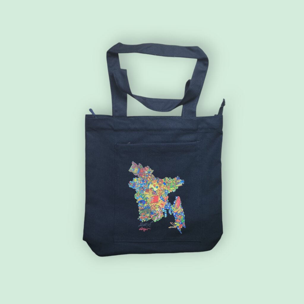 Printed Canvas Tote Bag