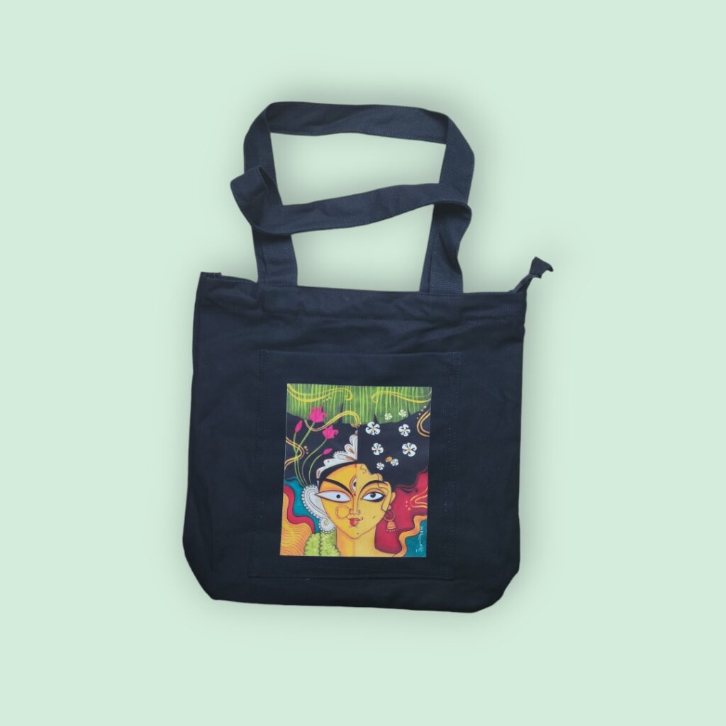 Printed Canvas Tote Bag