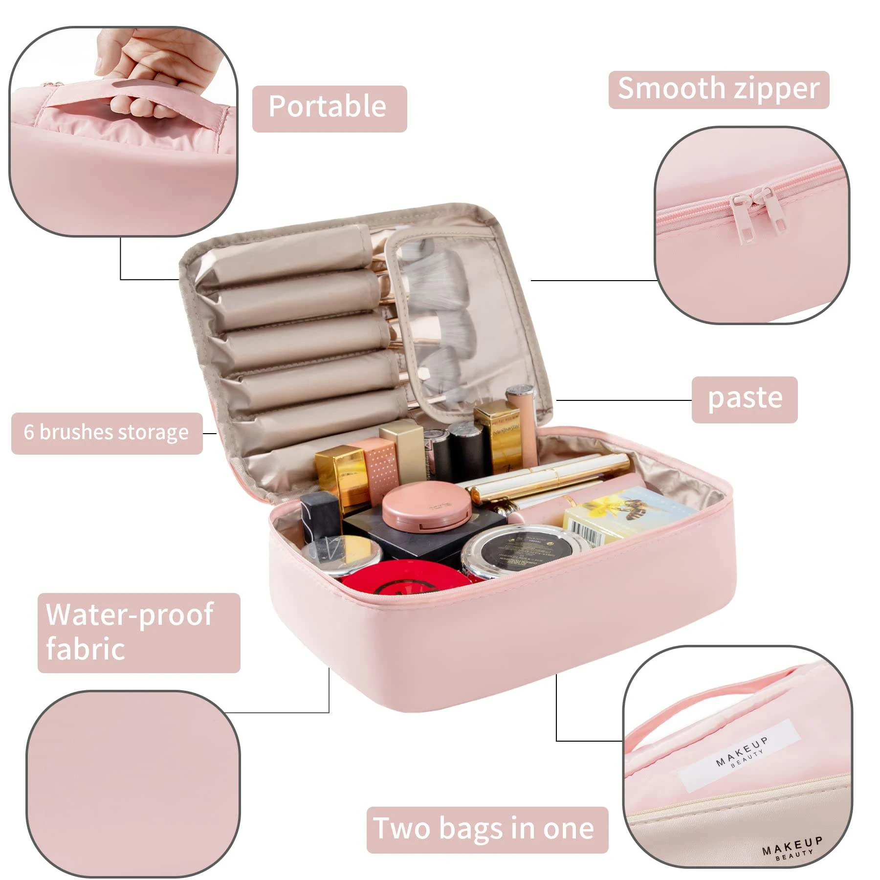 Makeup Cosmetic storage Bag Large Capacity 